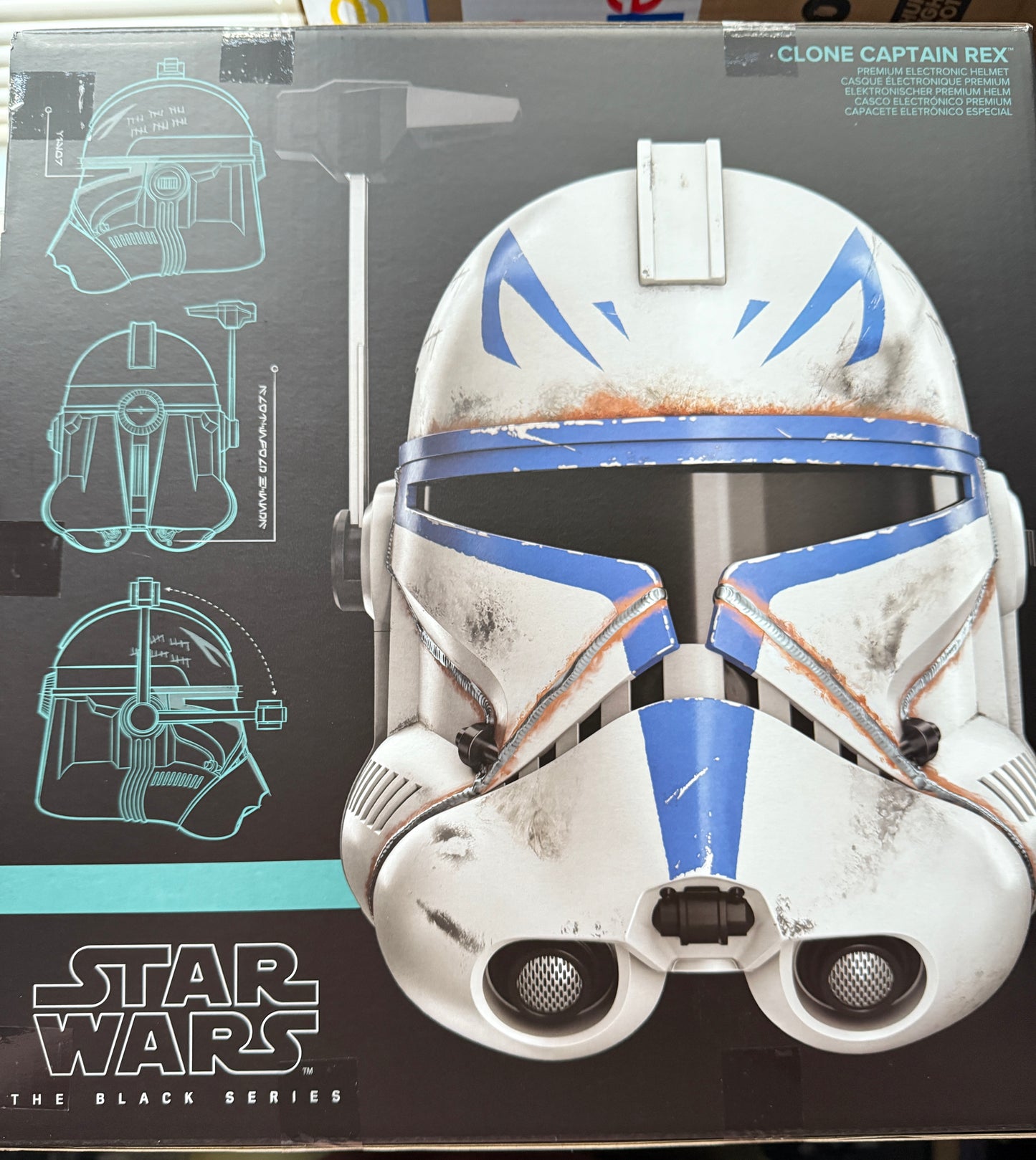 Hasbro Star Wars The Black Series - Clone Captain Rex Helmet Brand New In Stock