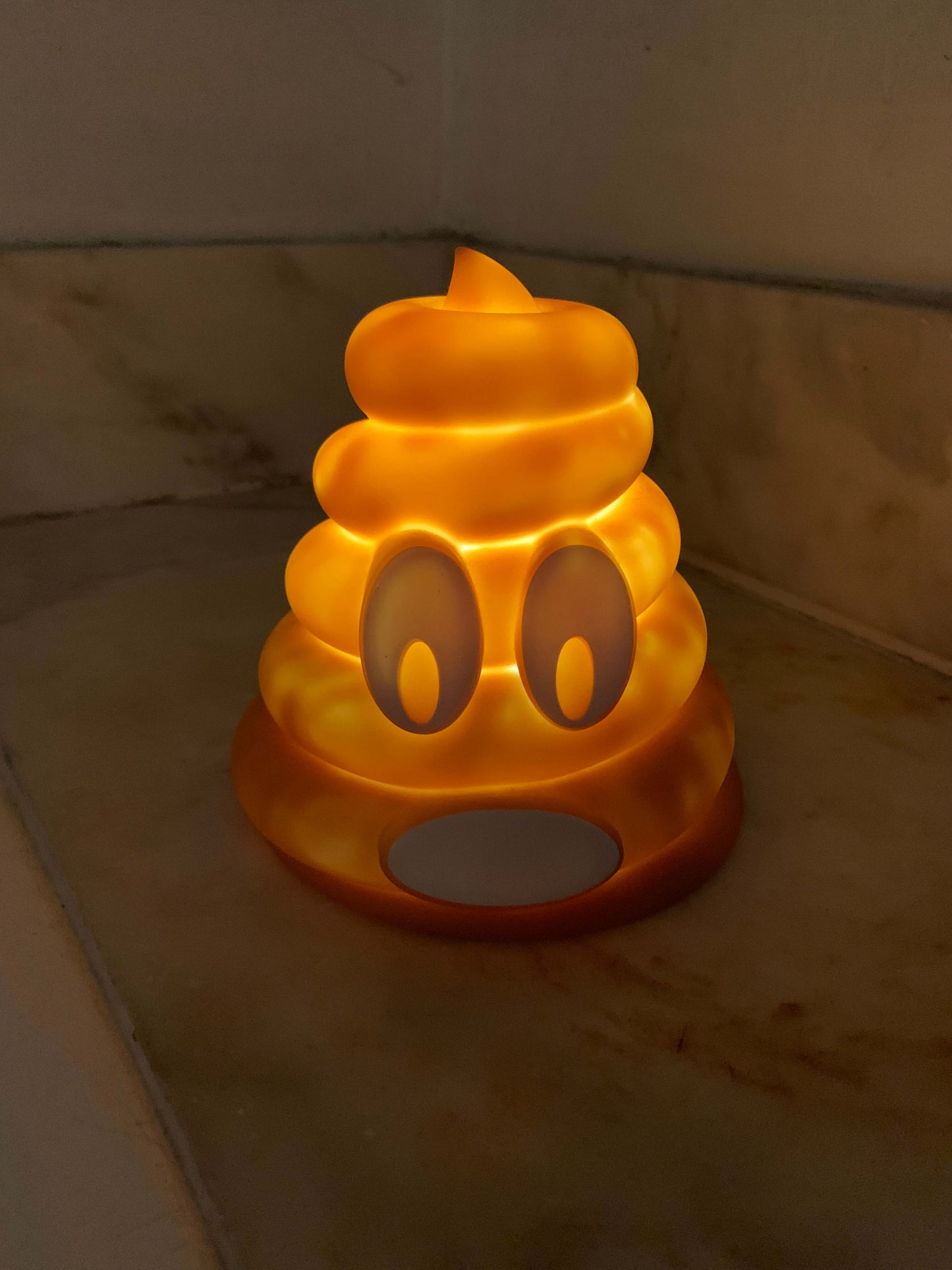 Lamp Emoji Mr. Poop Color Changing LED Bedside Novelty Bathroom decor Funny