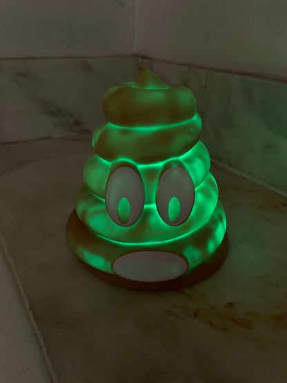 Lamp Emoji Mr. Poop Color Changing LED Bedside Novelty Bathroom decor Funny