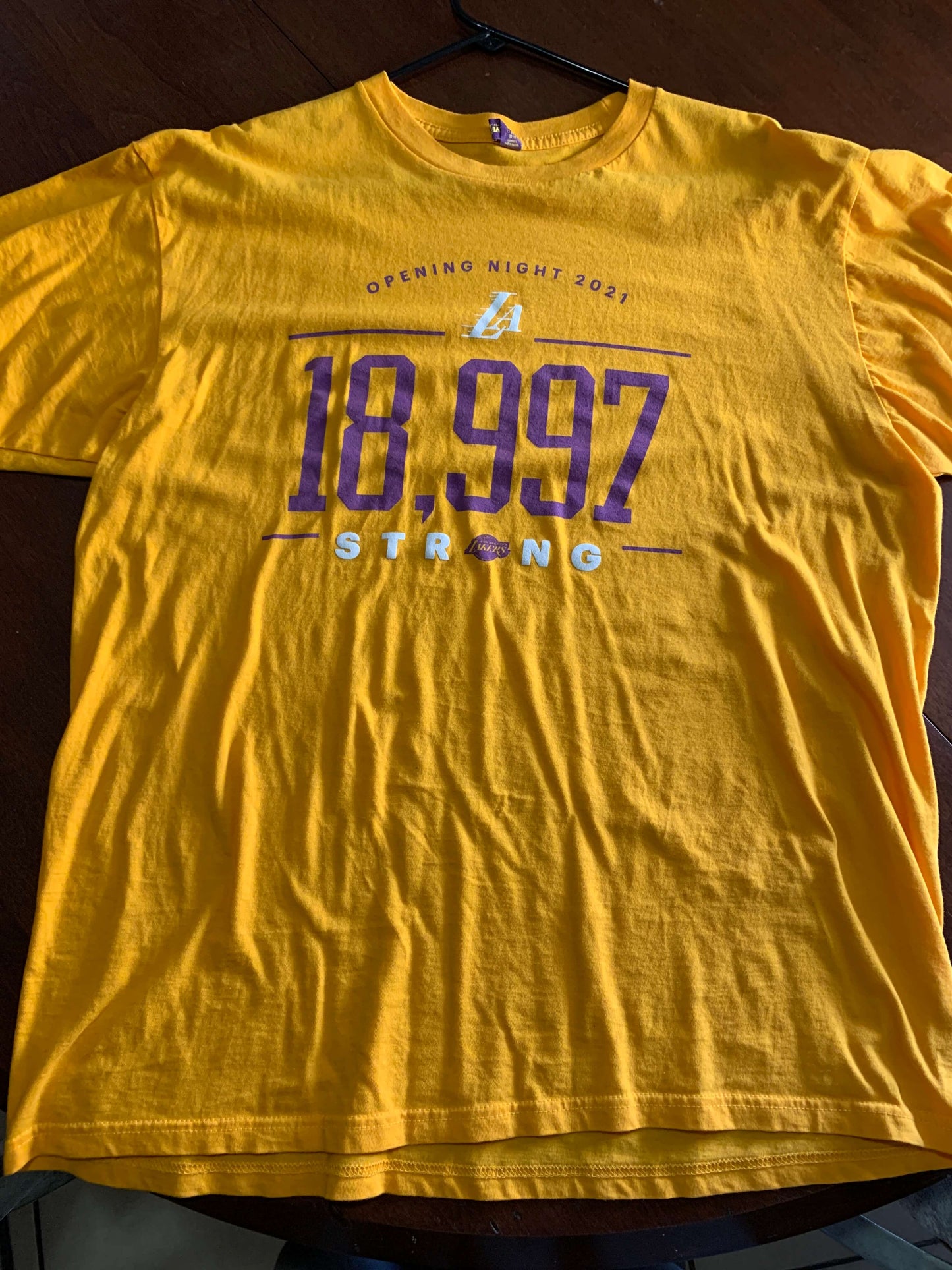 Los Angeles Lakers Opening Night 2021 T-shirt collectable NBA merchandise unisex
