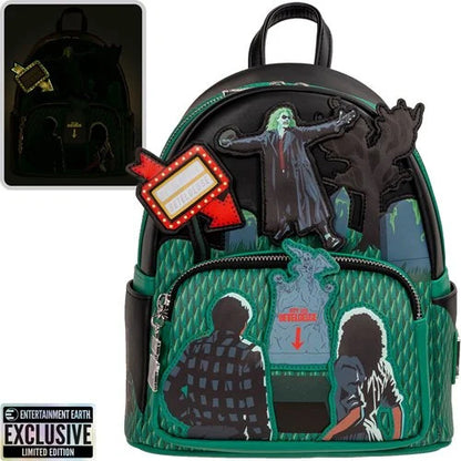 Loungefly Beetlejuice Graveyard Glow-in-the-Dark Mini Backpack EE Exclusive