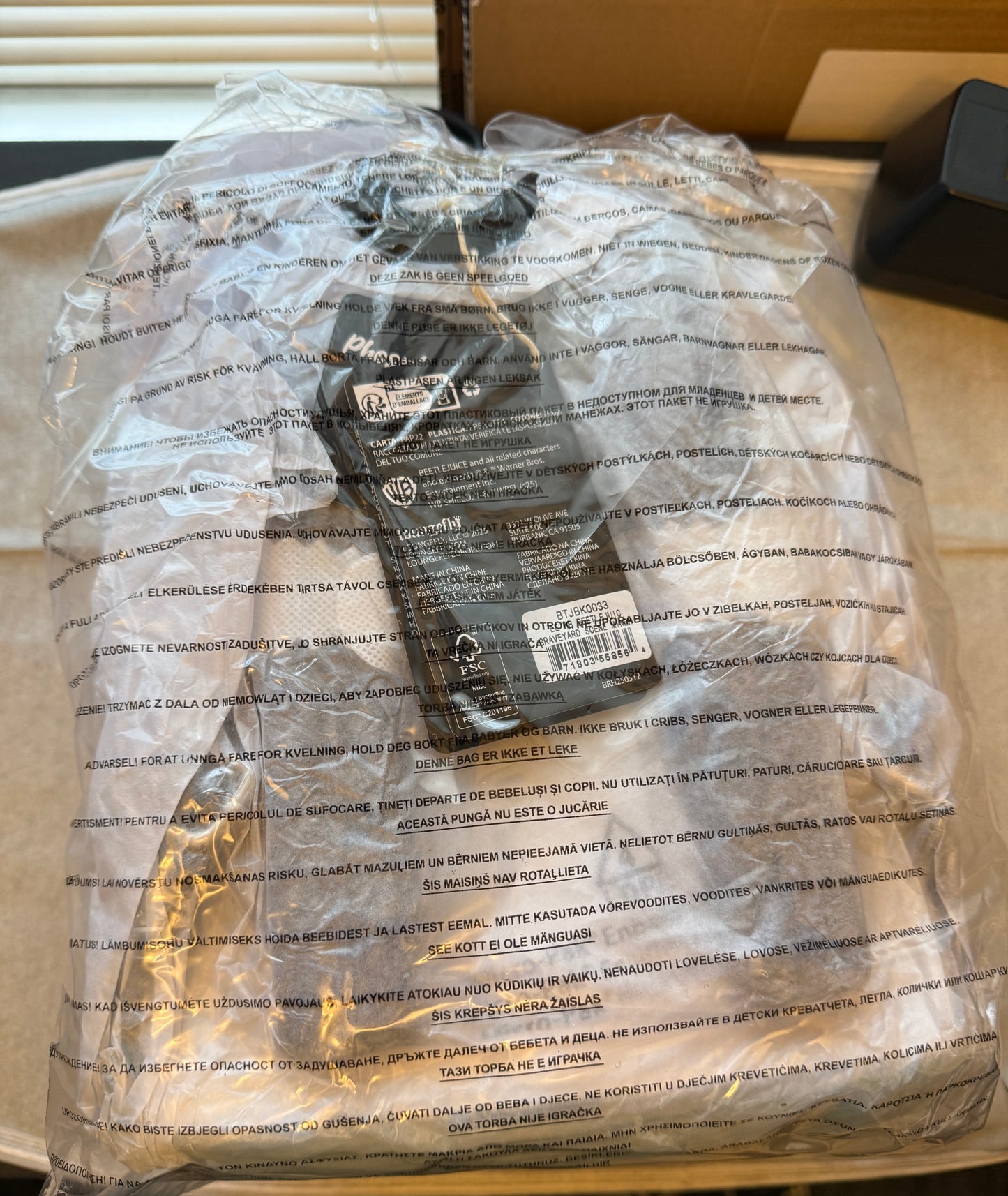 Loungefly Beetlejuice Graveyard Glow-in-the-Dark Mini Backpack EE Exclusive