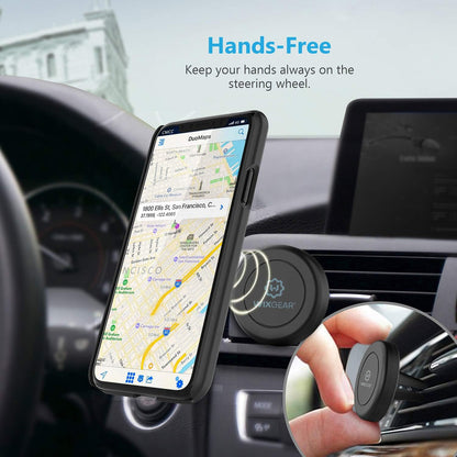 WizGear Universal  Magnetic Phone Holder Car Mount (Black)