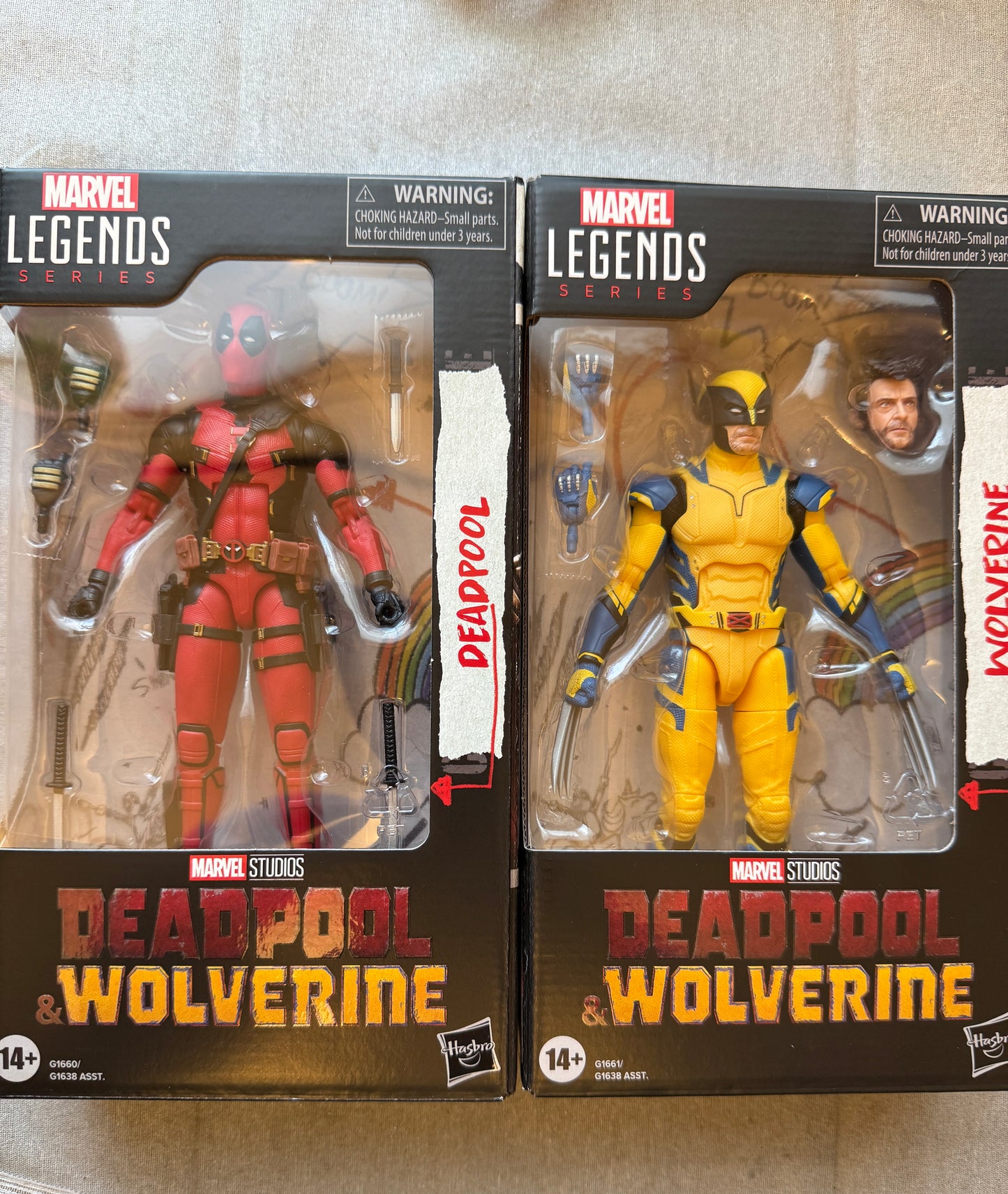 Marvel Legends DEADPOOL & WOLVERINE Movie Lot of 2 - New Sealed