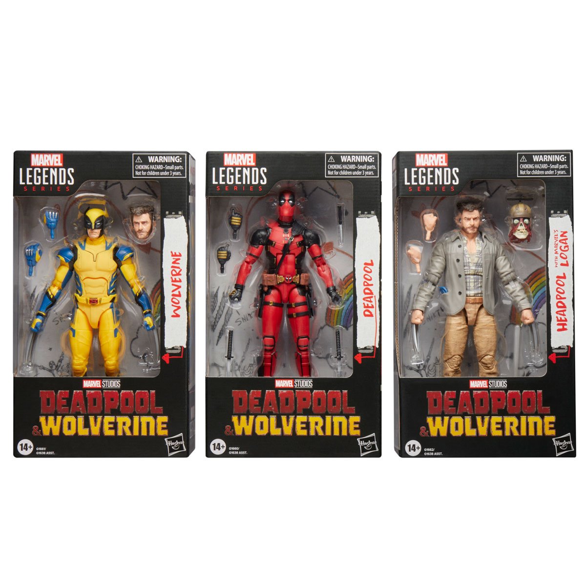Marvel Legends Deadpool - Wolverine - Logan & Headpool All 3 - NIB In stock
