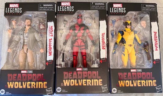 Marvel Legends Deadpool - Wolverine - Logan & Headpool All 3 - NIB In stock