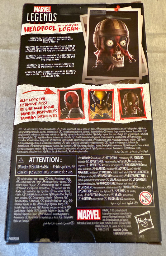 Marvel Legends Deadpool & Wolverine Logan with Headpool Action Figure Hasbro New