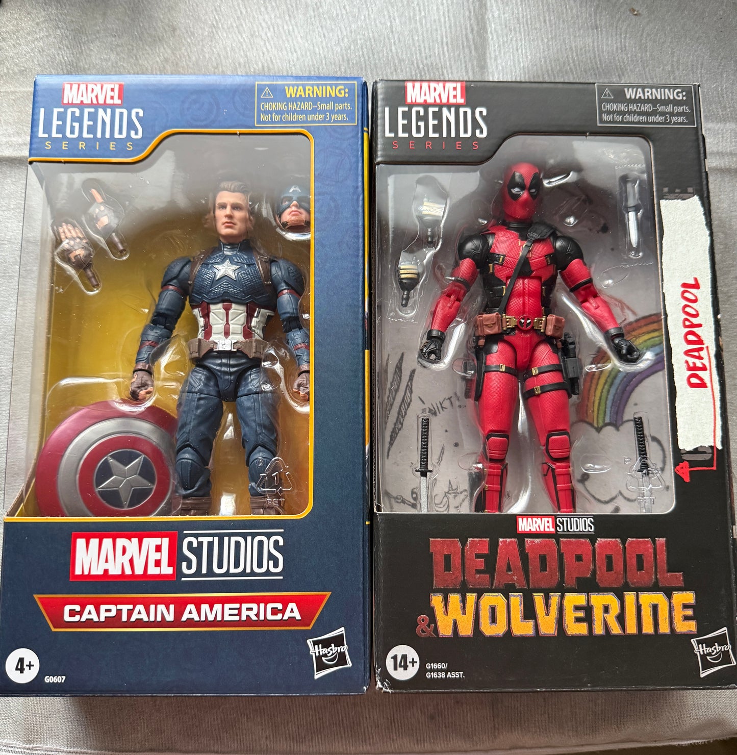 Marvel Legends Series Captain America & Deadpool bundle 6in Avengers Endgame