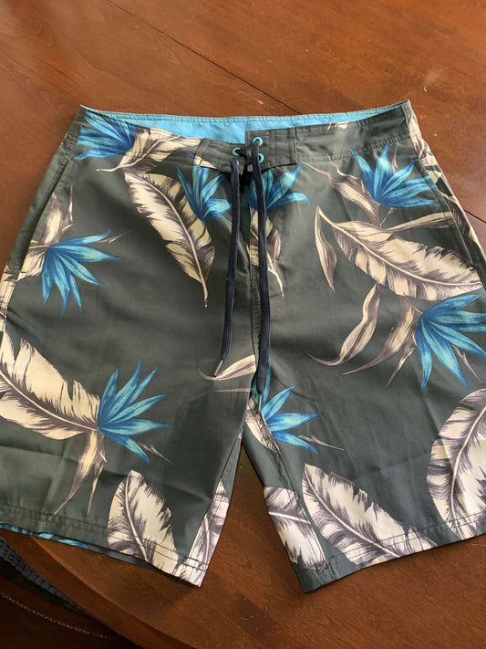 Board Shorts Swim Shorts summer beachwear water quick drying IslandHaze Men's Large-34 PRE-OWNED