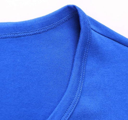 Muscle Alive Mens Summer Casual Short Sleeve Henleys Button Blue Large Slim Fit