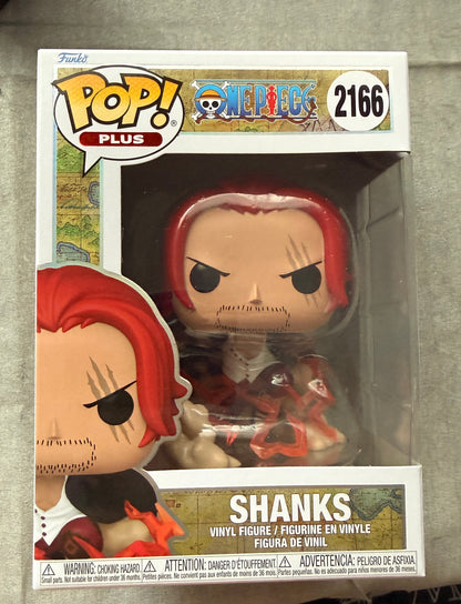 One Piece Shanks Funko Pop! Vinyl Figure Plus #2166