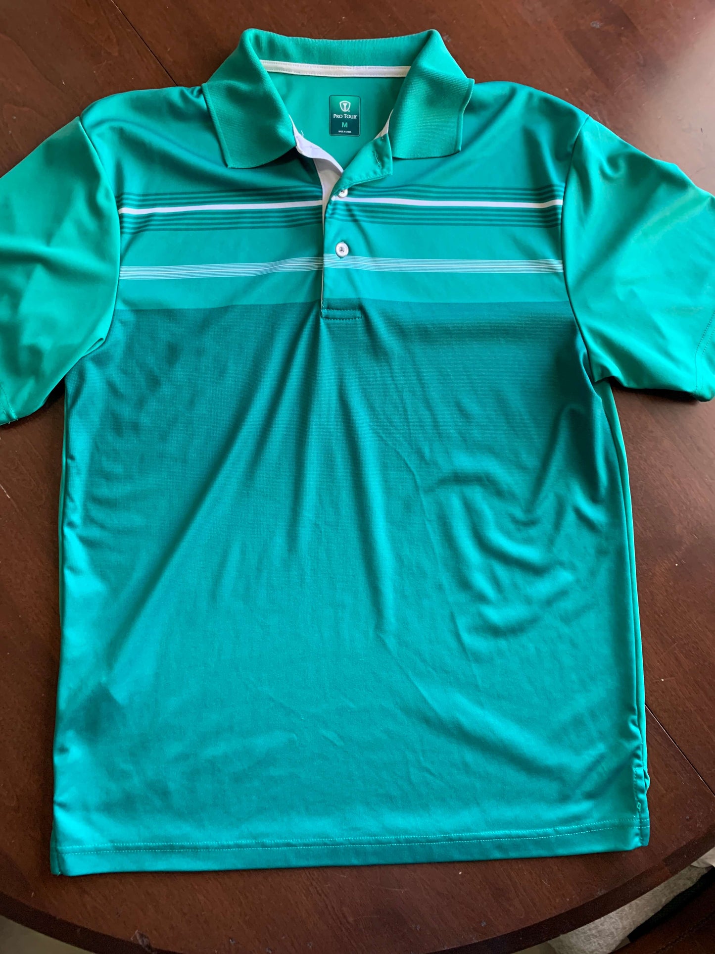 Pro Tour Golf Shirt Men's Breathable Moisture-Wicking Collard Athletic Course