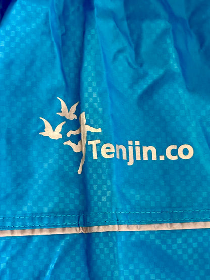 Rain Jacket 2XL Blue Hooded Tenjin Long