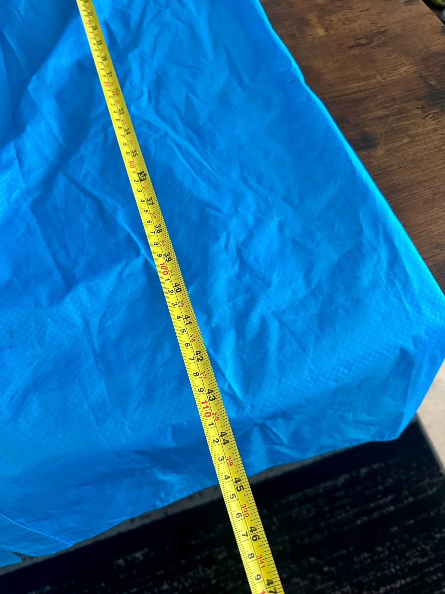 Rain Jacket 2XL Blue Hooded Tenjin Long