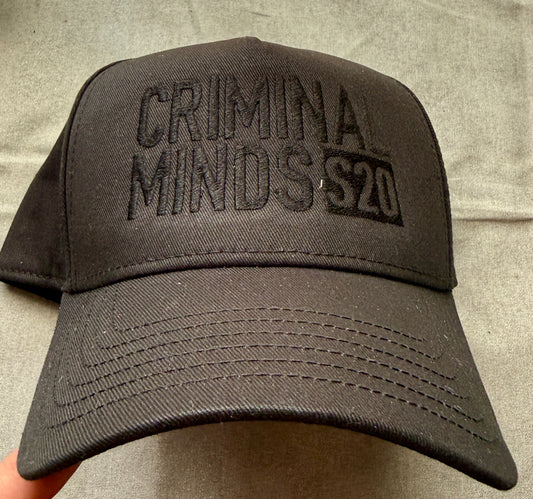 Rare Criminal Minds S20 Crew Hat Black Embroidered Snapback Cast & Crew TV Show Cap