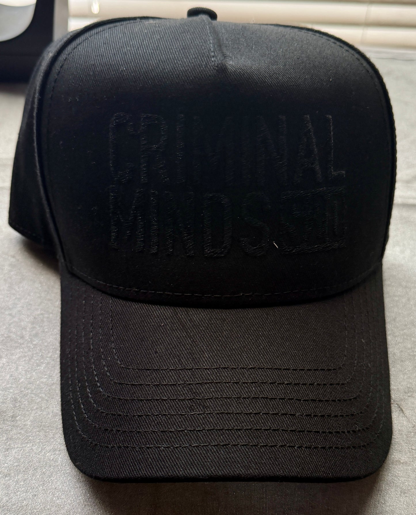 Rare Criminal Minds S20 Crew Hat Black Embroidered Snapback Cast & Crew TV Show Cap