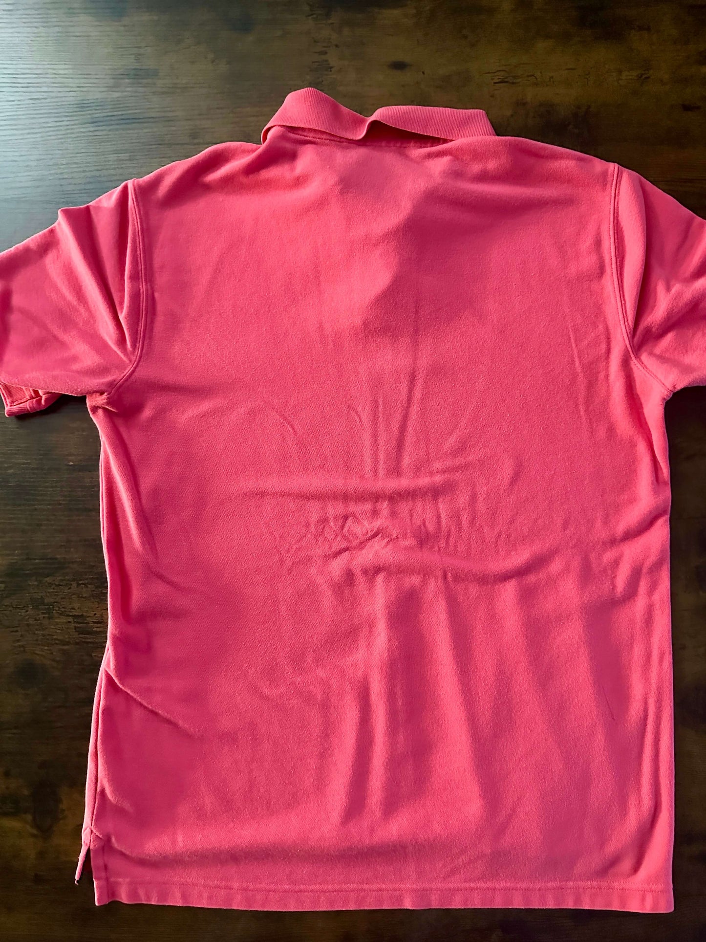 Saddlebred Short Sleeve Polo Shirt Men's Large Pink Refurbished