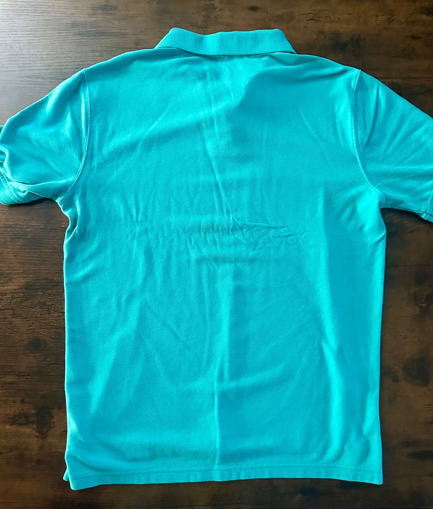 Saddlebred Short Sleeve Polo Shirt men's Large Teal Refurbished