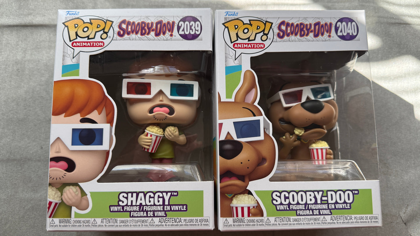 Scooby-Doo & Shaggy Popcorn Funko Pop! Vinyl Figure #2039 #2040