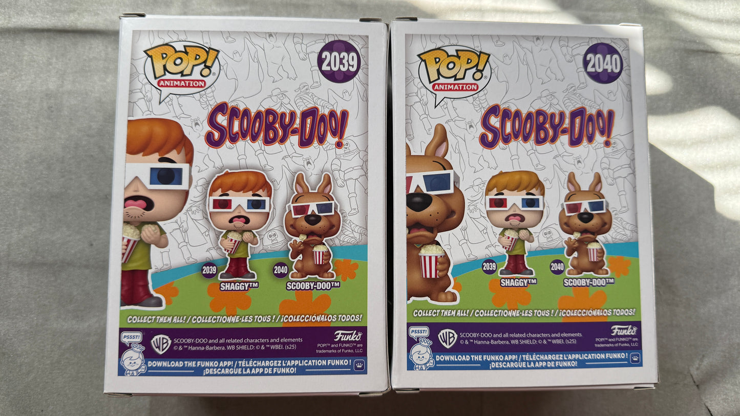 Scooby-Doo & Shaggy Popcorn Funko Pop! Vinyl Figure #2039 #2040