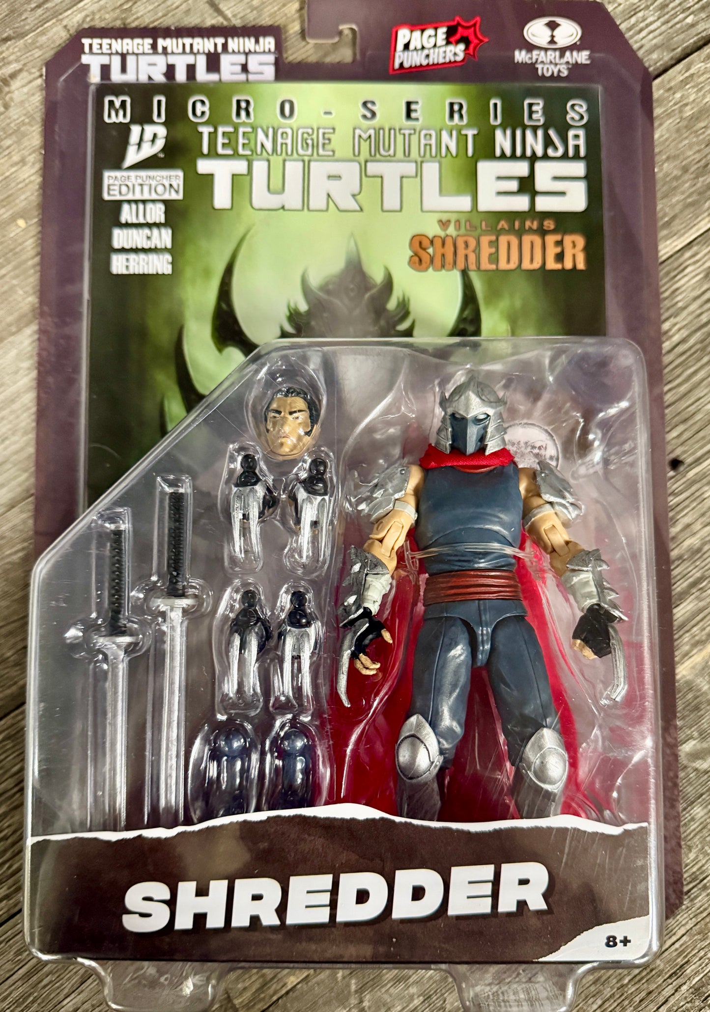 Teenage Mutant Ninja Turtles Page Punchers Figures McFarlane Toys Complete Set