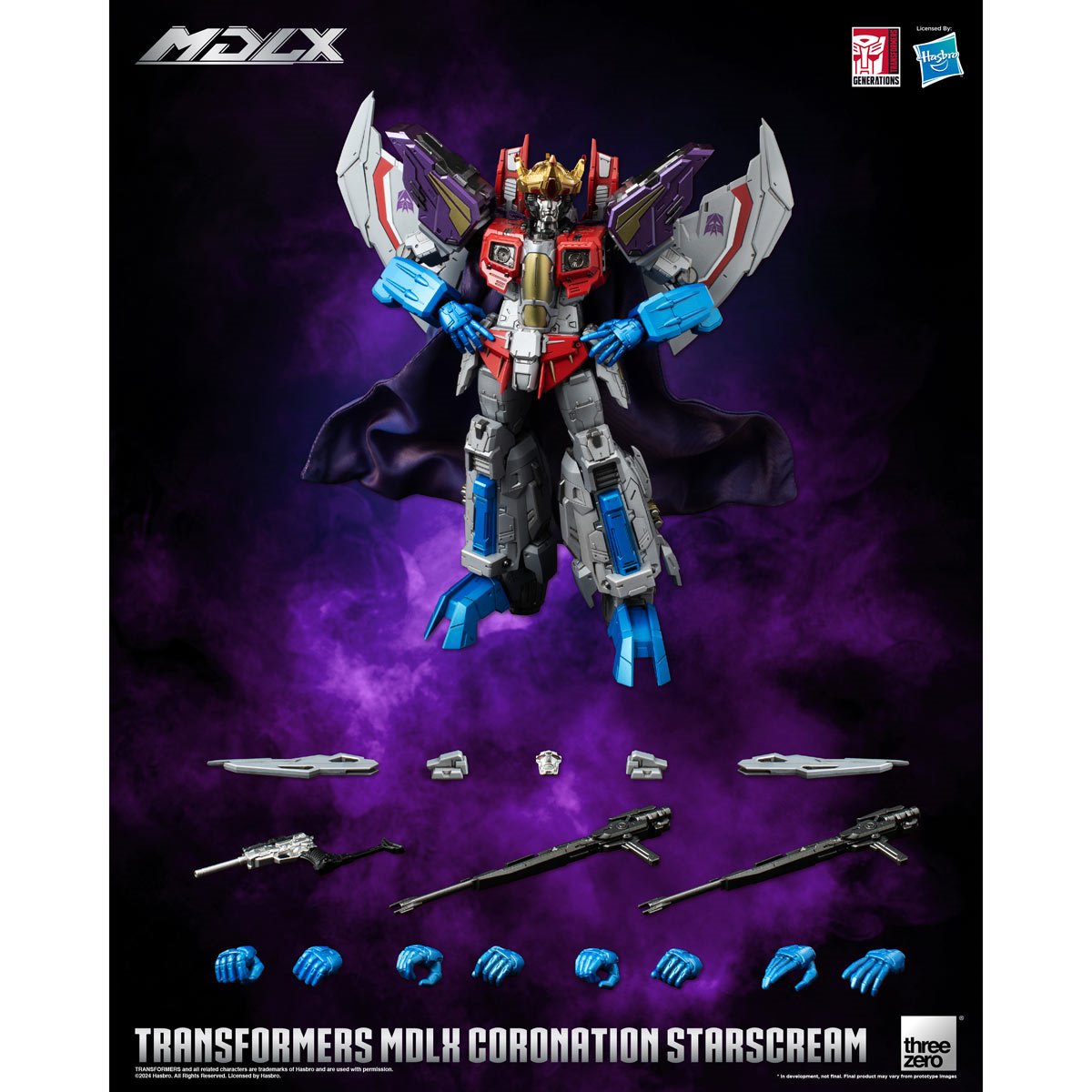 Transformers Coronation Starscream MDLX Action Figure ThreeZero Sealed