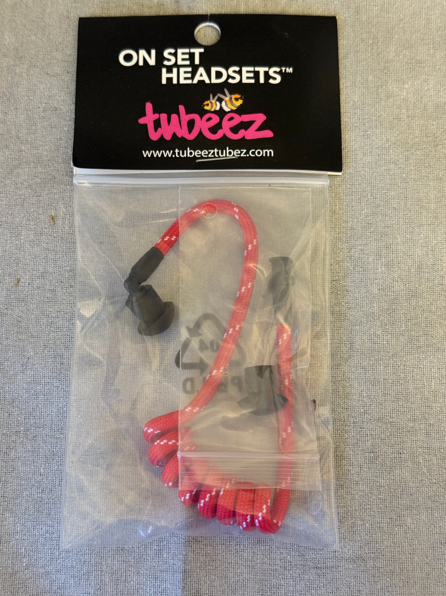Tubeez Red Ranger Headset Surveillance Filmsets OnSet Headsets