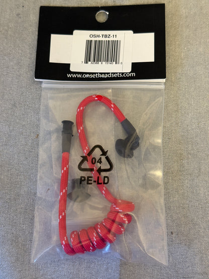Tubeez Red Ranger Headset Surveillance Filmsets OnSet Headsets
