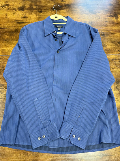 Van Heusen Men's Long Sleeve Dress Shirt Regular Fit Large 16/16.5 Blu Casual Cache Van Heusen Men's Long Sleeve Dress Shirt Regular Fit Large 16/16.5 Blu Casual Cache