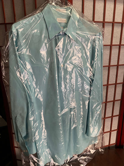 Dress Shirt Button-Down Formal Long Sleeve Collared Poplin (Check Descriptions)