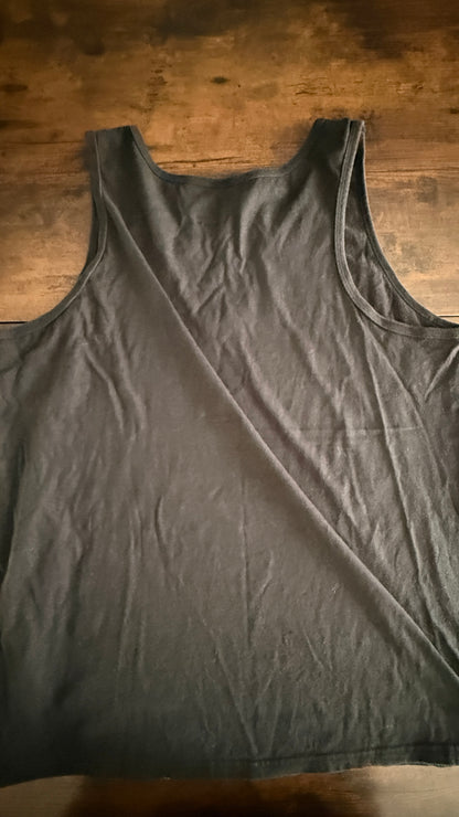 Voltron Men's Large Black Graphic Tank Top Port & Company Defender Anime Shirt