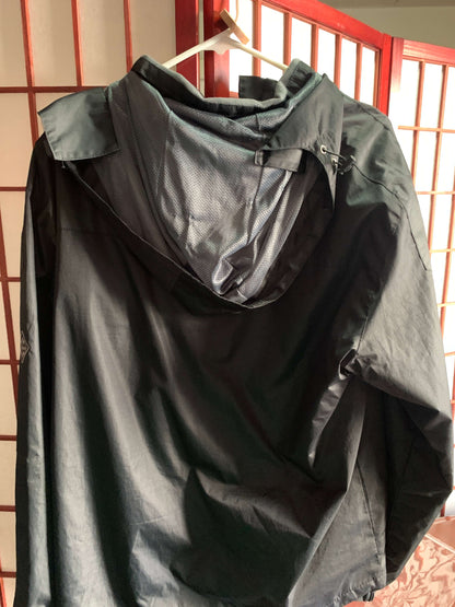 WantDo Insulated, Water Resistant Rain Jacket/Wind Breaker  (Black, Men, L)