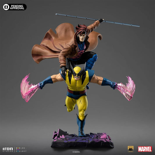 X-Men '97 Gambit and Wolverine 1:10 Deluxe Art Scale Limited Edition Statue