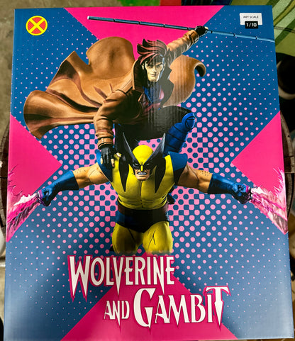 X-Men '97 Gambit and Wolverine 1:10 Deluxe Art Scale Limited Edition Statue