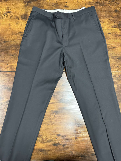 Black Slim Fit Suit solid Jos A Bank pants blazer 42R 35Wx30L two button