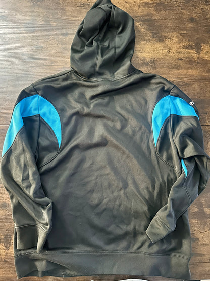 carolina panthers hoodie reebok onfield men's large 100% polyester